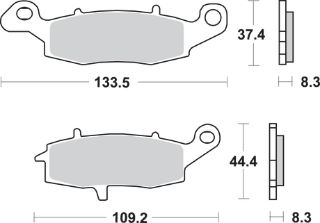 SBS HS Brake Pads - V-Strom - 704HS 704HS