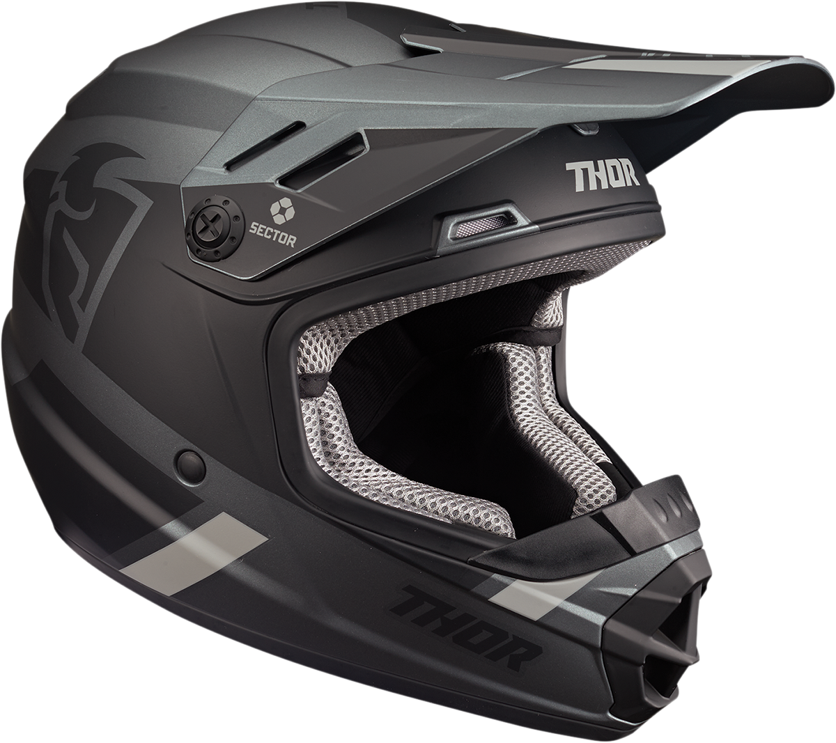 THOR Youth Sector Helmet - Split - MIPS - Charcoal/Black - Medium 0111-1470