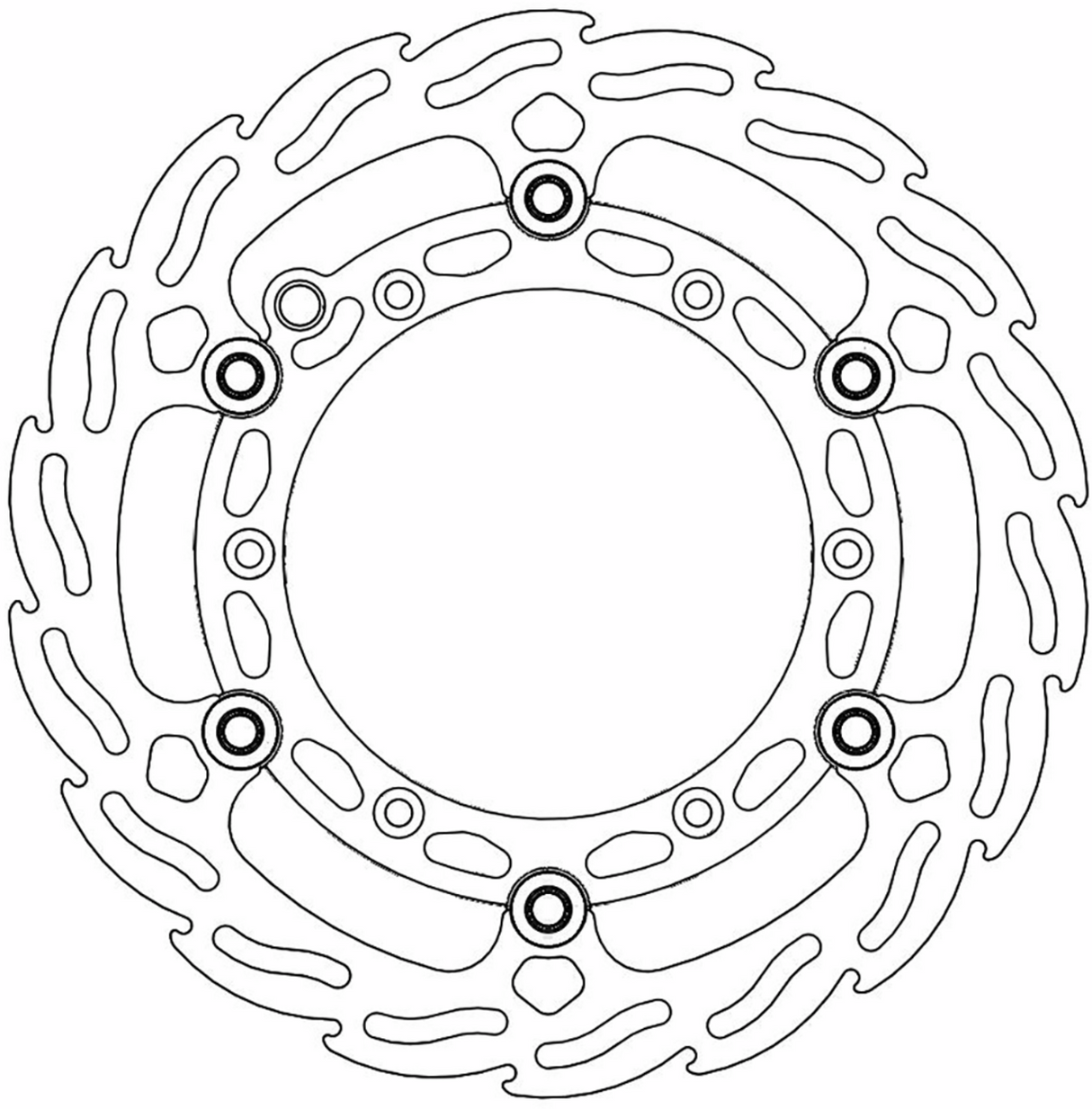 MOTO-MASTER Brake Rotor - Flame 260 112145-PU