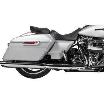 DRAG SPECIALTIES Rear Solo Seat - Wide - Double Diamond - Black Stitch - FL '97-'23 0801-1953