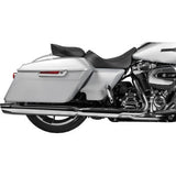 DRAG SPECIALTIES Rear Solo Seat - Wide - Double Diamond - Black Stitch - FL '97-'23 0801-1953