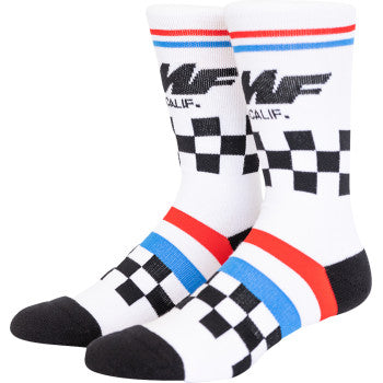 FMF FMF Raceway Socks - White - One Size FA24194900