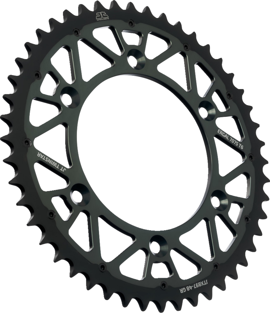 JT SPROCKETS Steel Rear Sprocket - Graphite - 48 Tooth JTX897.48GR