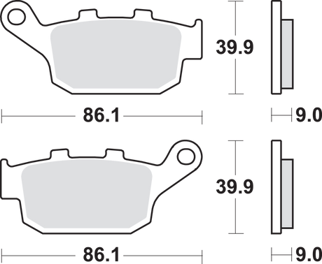 SBS LS Brake Pads - 881LS 881LS