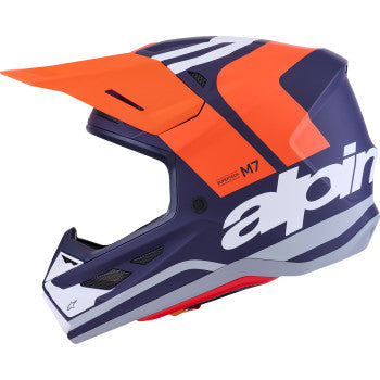 ALPINESTARS SM7 Helmet - Core - Matte Orange/Blue - XL 8301826-408-XL