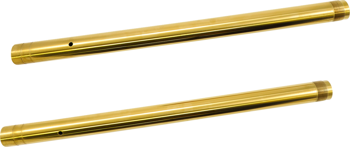 CUSTOM CYCLE ENGINEERING Inverted Fork Tubes - Gold - 43 mm - +4" Length 710078