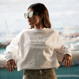 IN STOCK IMPERIALMOTO White Hot Varsity Crewneck - LARGE