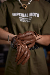 IN STOCK IMPERIAL MOTO Touring Gloves - BROWN - LARGE
