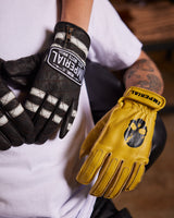 IN STOCK IMPERIAL MOTO  Scrambler Gloves - YELLOW - MEDIUM