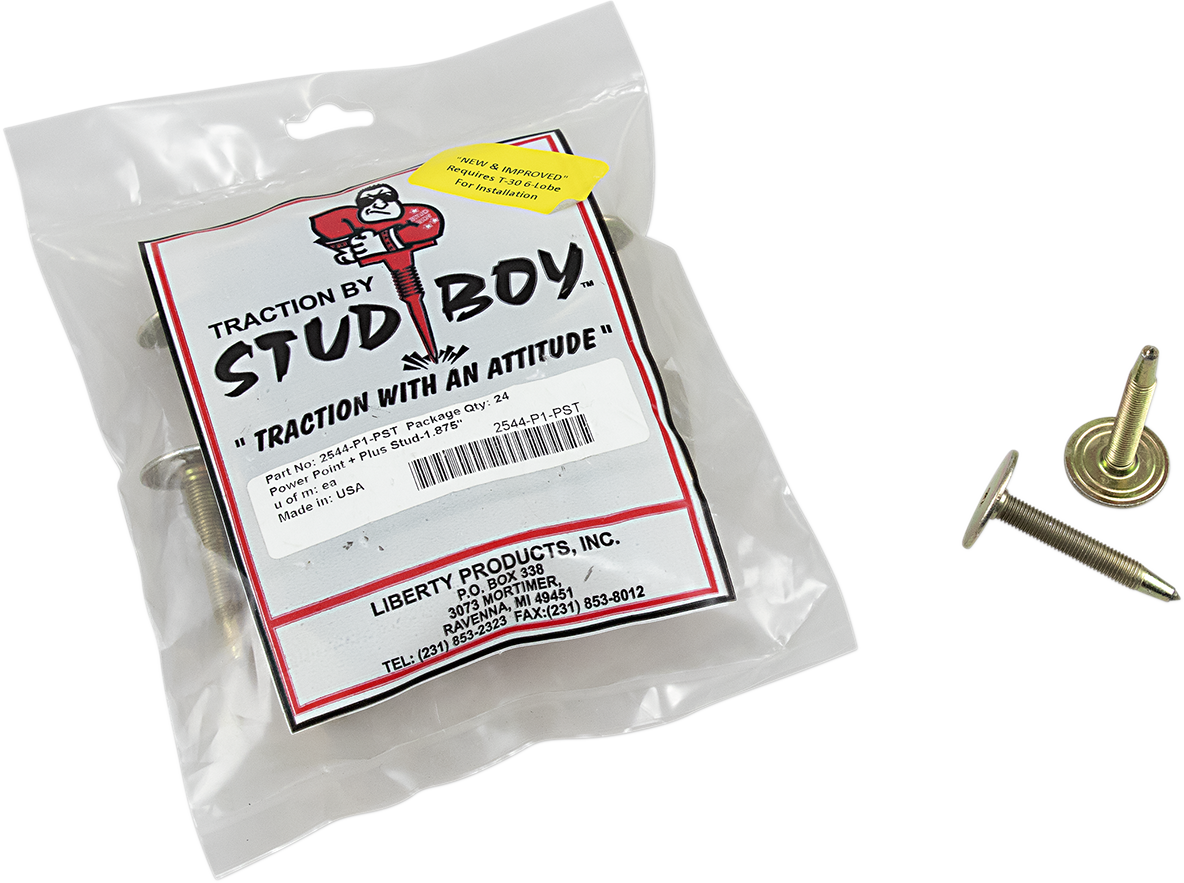 STUD BOY Studs without Locknuts - 1.875" - 24 Pack 2544-P1-PS