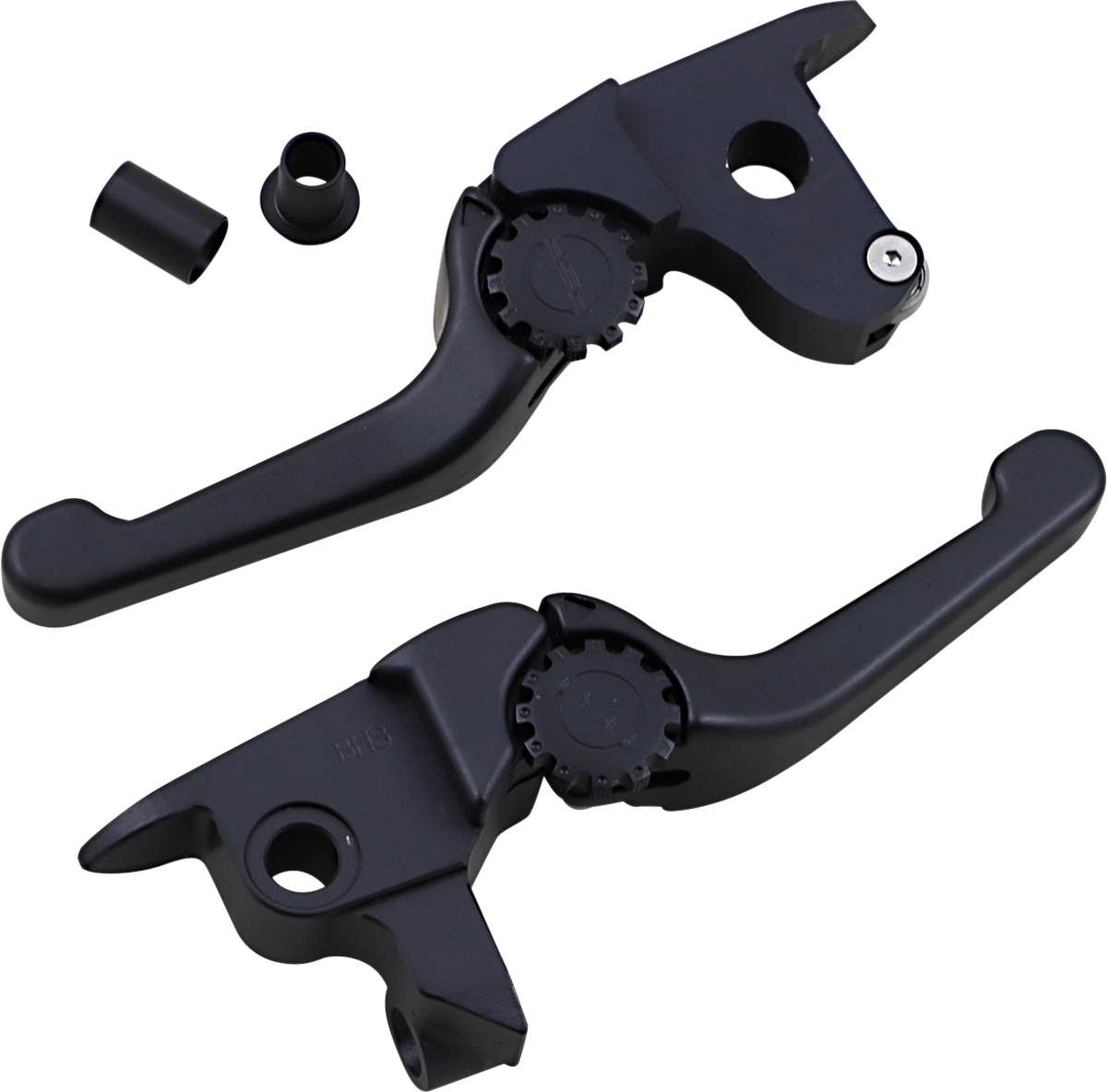 POWERSTANDS RACING Lever Set - Anthem - Shorty - Black 12-01654-22