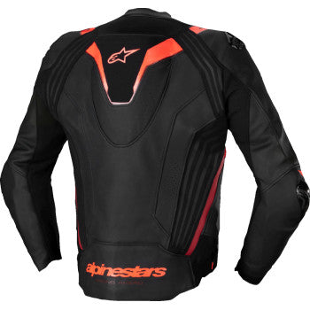 ALPINESTARS Missile v3 Ignition Leather Jacket - Black/Red Fluo/Dark Red - US 42 / EU 52 3100325-1365-52