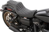 DRAG SPECIALTIES Predator III Seat - Double Diamond - Black Stitching 0803-0602