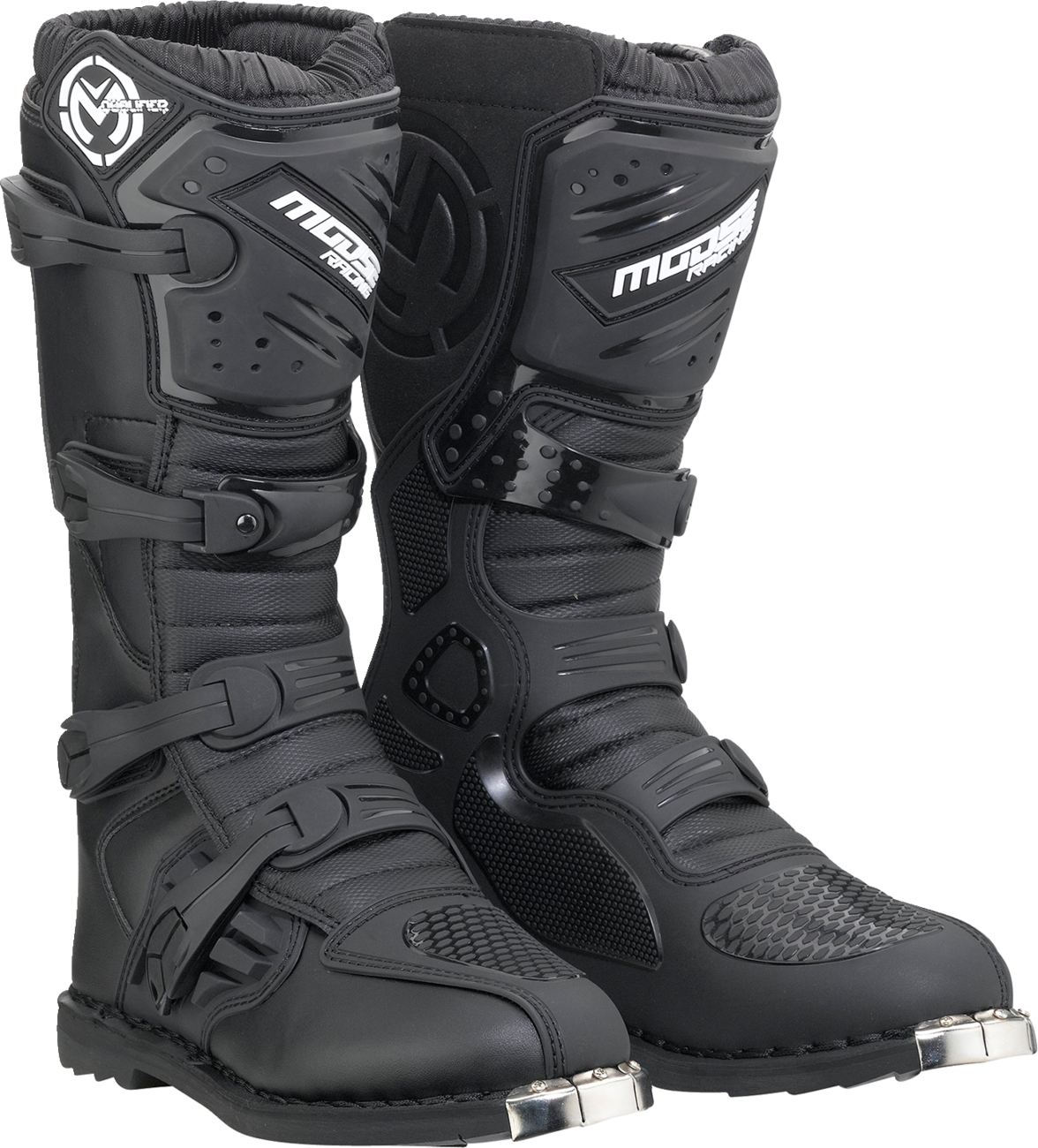 MOOSE RACING Qualifier Boots - Black - ATV Sole - Size 14 3410-2633