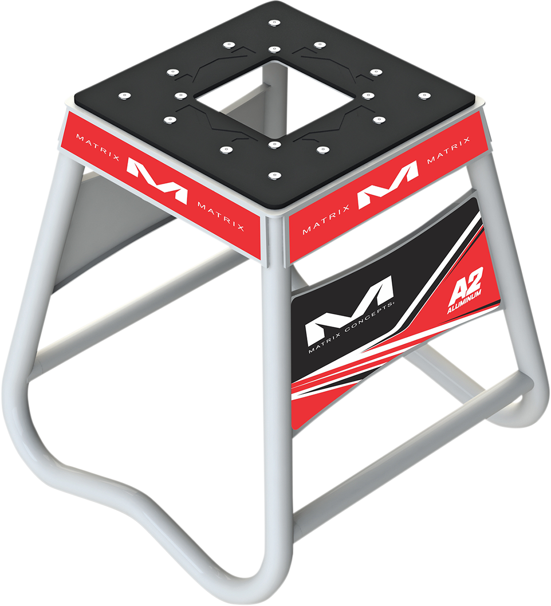 MATRIX CONCEPTS,LLC A2 Stand - Aluminum - Red/White A2 102