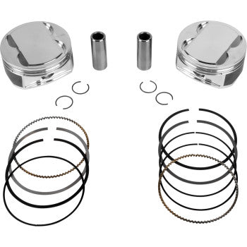 JE PISTONS Piston Kit - 4.255" Bore - 4.375" Stroke - 12.0:1 CR - 114" M8 399160