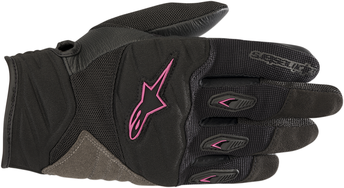 ALPINESTARS Women Stella Shore Gloves - Black/Fuchsia - XS 3516318-1039-XS