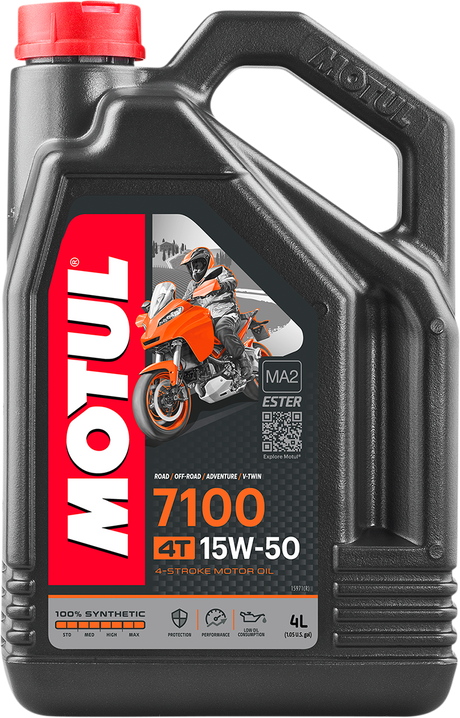 MOTUL 7100 4T Synthetic Oil - 15W-50 - 4L 104299