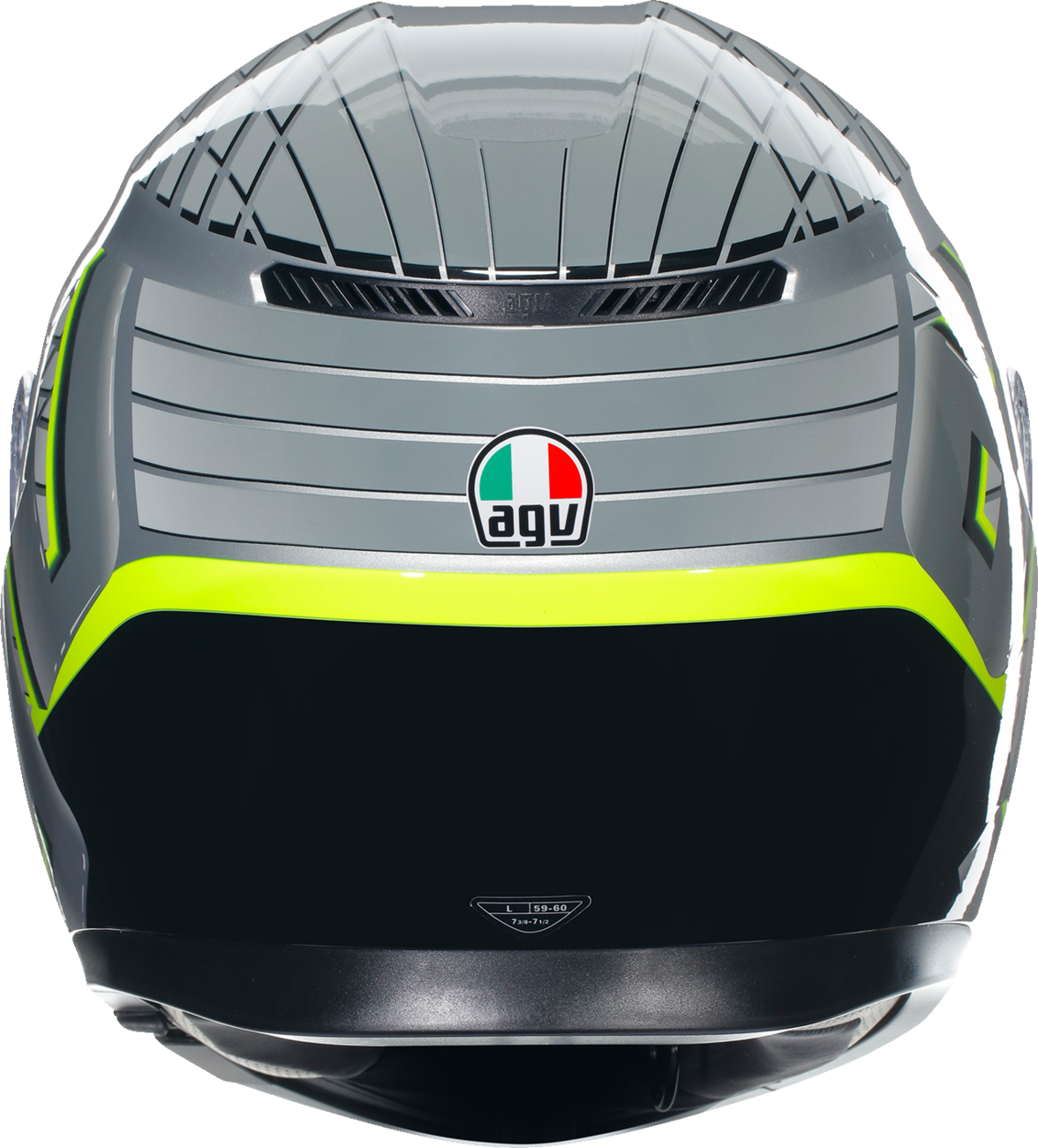 AGV K3 Helmet - Fortify - Gray/Black/Yellow Fluo - 2XL 21183810040112X