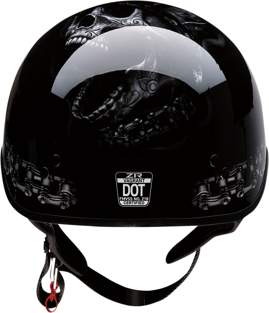 Z1R Vagrant Helmet - FTW - Black/Gray - Large 0103-1321