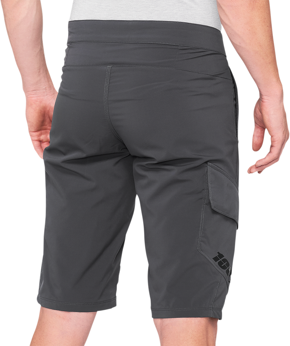 100% Ridecamp Shorts - Charcoal - US 38 40029-00012