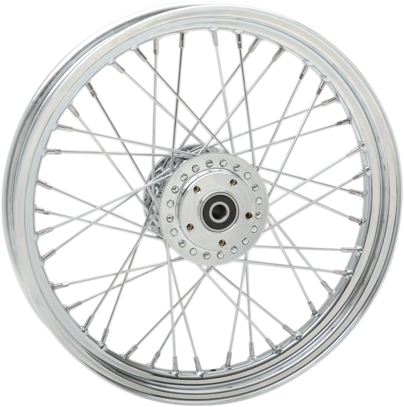 DRAG SPECIALTIES Front Wheel - Single/Dual Disc/No ABS - Chrome - 19"x2.50" 64365