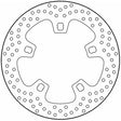 MOTO-MASTER Brake Rotor - Front - Halo 110761-PU