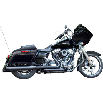 S&S CYCLE 4.5" Mufflers - Black with Black Thruster NOW HAVE ALL BLK END CAPS 550-0621