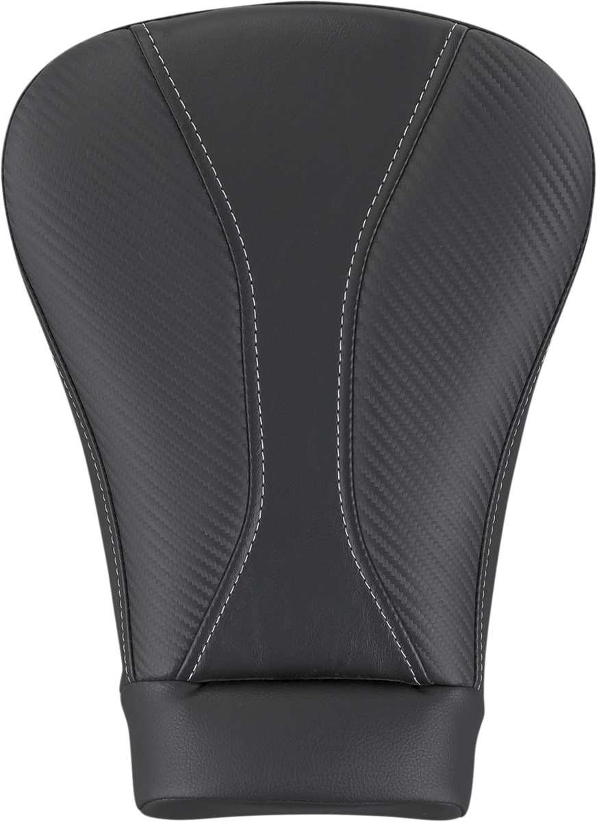 SADDLEMEN Dominator Pillion Pad - Sport - Black w/ Gray Stitching - FL '08-'23 808-07B-0242L