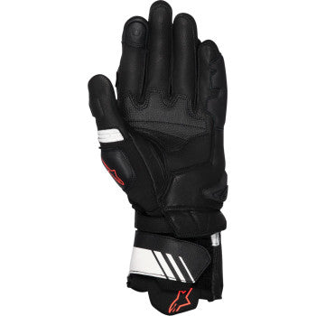 ALPINESTARS GP Plus R V3 Leather Gloves - Black/White/Fluo Red - 2XL 3550825-1231-2X