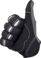 BILTWELL Moto Gloves - Gray/Black - XS 1501-1101-001