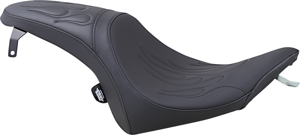 DRAG SPECIALTIES Predator Seat - Flame Stitched - Vegas 0810-1597