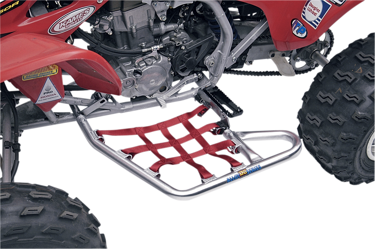 DG PERFORMANCE Nerf Bars - TRX450R - Natural/Red 60-2455