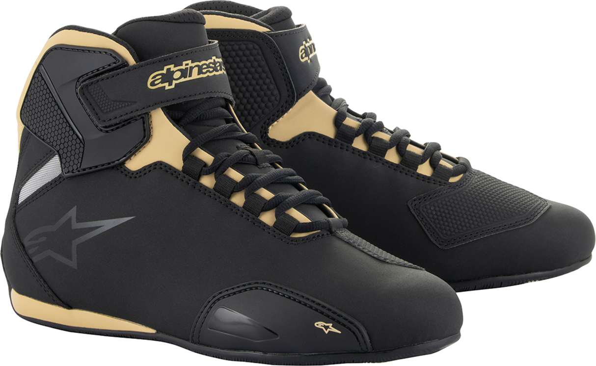 ALPINESTARS Women's Sektor Shoes - Black/Champagne - US 6 2515719-1090-6