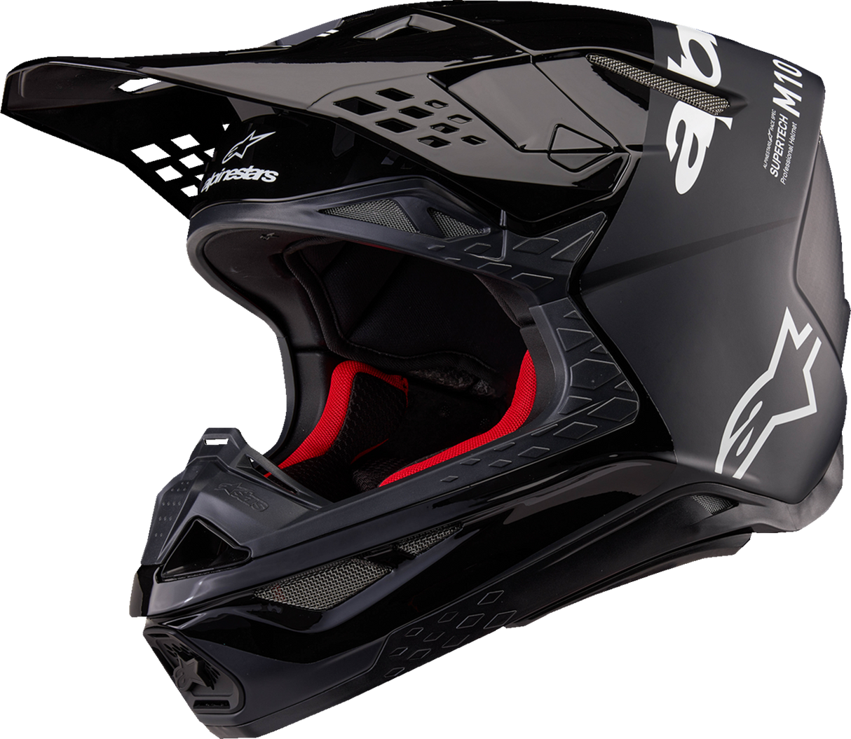 ALPINESTARS Supertech M10 Helmet - Flood - MIPS® - Black/Dark Gray - XS 8301023-1310-XS