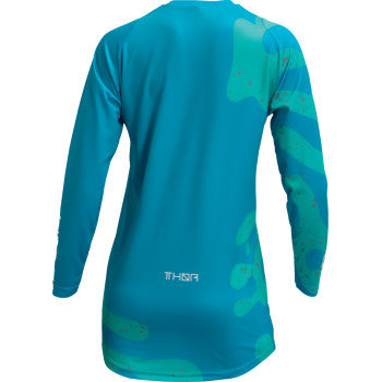 THOR Women's Sector Disguise Jersey - Teal/Aqua - Large 2911-0265