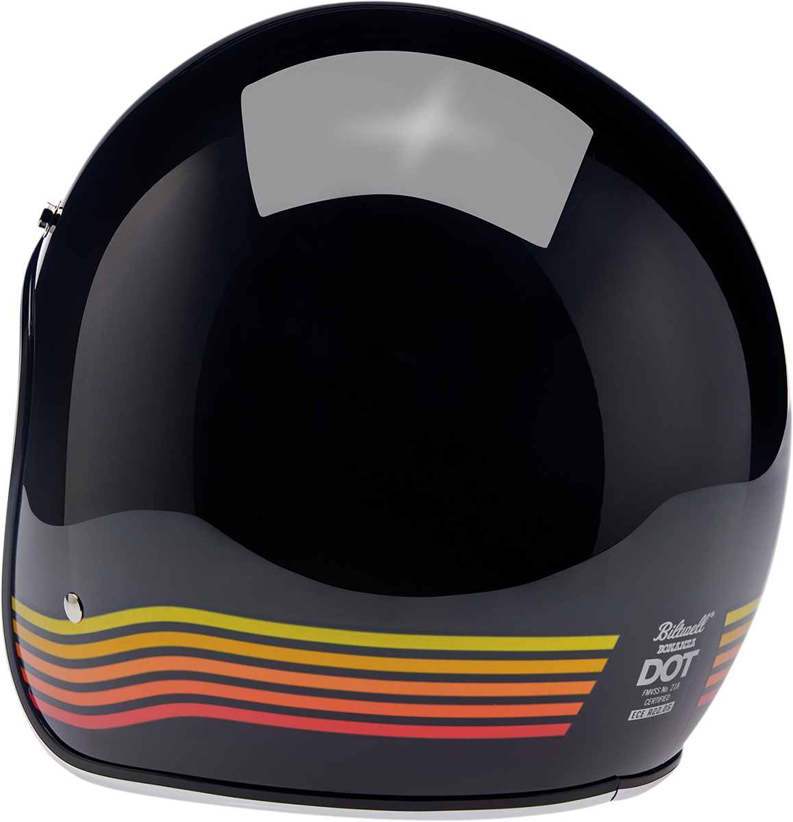 BILTWELL Bonanza Helmet - Gloss Black Spectrum - XS 1001-536-201