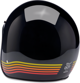 BILTWELL Bonanza Helmet - Gloss Black Spectrum - XS 1001-536-201