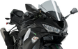 PUIG HI-TECH PARTS Race Windscreen - Smoke - ZX-6R 3177H