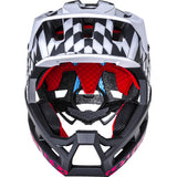 KALI DH Invader Helmet - LTD Glitch - Matte Black/White/Red - XS-M 0211323216