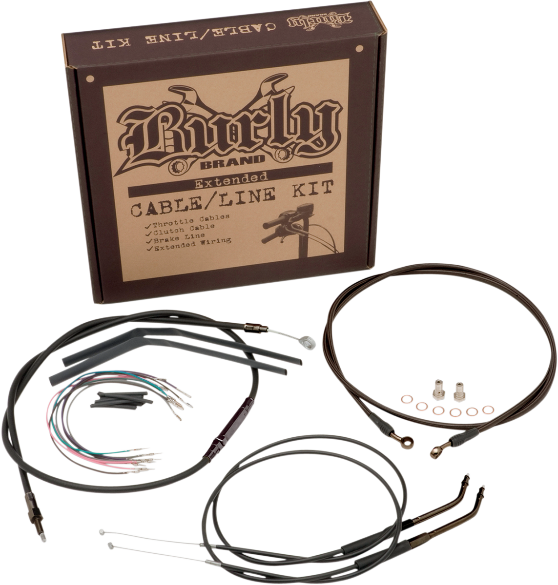 BURLY BRAND Control Kit - 18" Ape Hanger Handlebars B30-1018