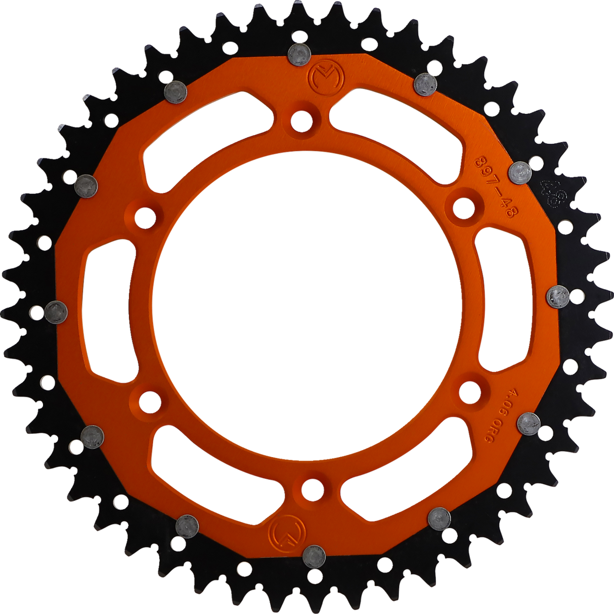 MOOSE RACING Dual Sprocket - Orange - 48 Tooth 1210-897-48-14X