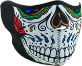 ZAN HEADGEAR Half Mask - Muerte Skull WNFM413H