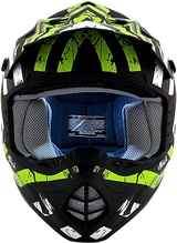 AFX FX-17Y Helmet - Attack - Matte Black/Green - Large 0111-1419