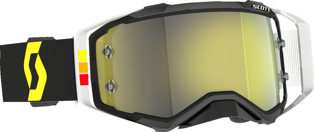 SCOTT Pro Circuit Prospect Goggles - Black/White - Yellow 285540-1007289