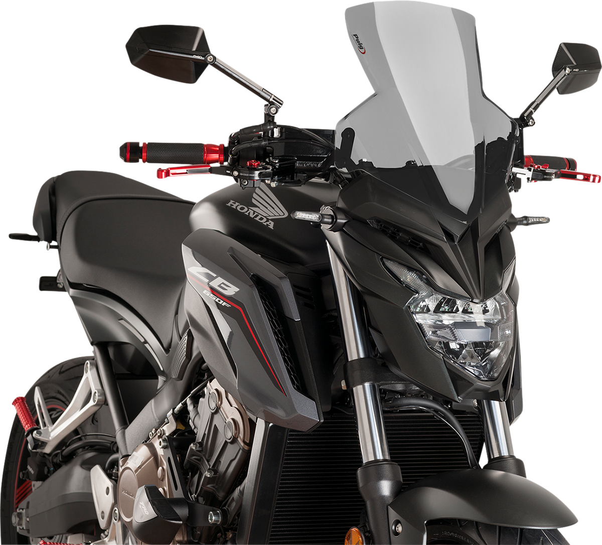 PUIG HI-TECH PARTS New Generation Windscreen - Dark Smoke - CB650F 9687F