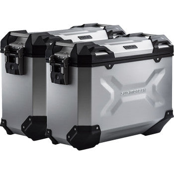 SW-MOTECH TRAX ADV Aluminum Case System - Silver - Suzuki V-Strom 1050 '20-'24 KFT.05.936.70000/S