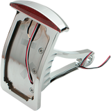 DRAG SPECIALTIES Side Mount Taillight/License Plate Mount - Curved Vertical - Half-Moon P28-6141