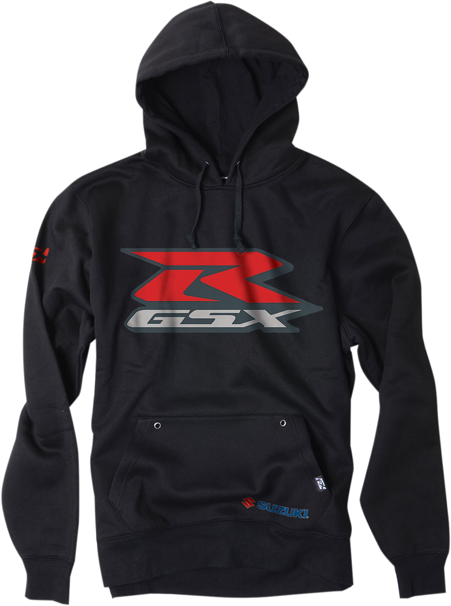 FACTORY EFFEX Suzuki GSX-R Pullover Hoodie - Black - Large 15-88412