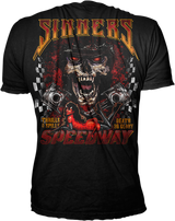 LETHAL THREAT Sinner's Speedway T-Shirt - Black - 2XL LT20883XXL